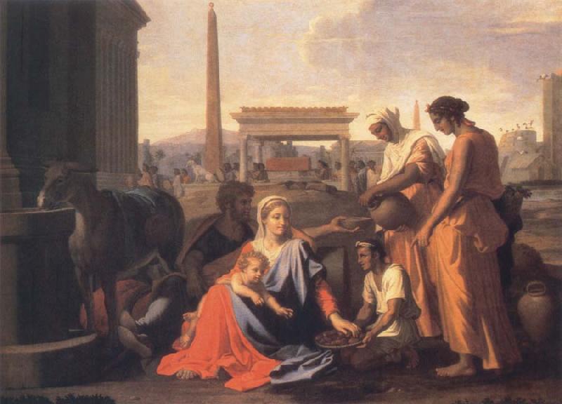 Nicolas Poussin The Holy Family in Egypt Sweden oil painting art